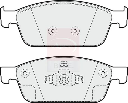 Apec Front Brake Pad Set fits Ford Transit Connect 2018 on 1.5