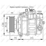 NRF Air Conditioning Compressor 32613