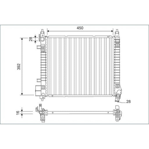 Valeo Engine Radiator 701169