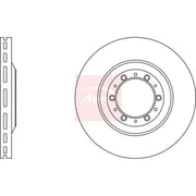 Apec 2 x Vented Front Brake Discs DSK4185