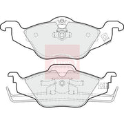 Apec Front Brake Pad Set PAD1022