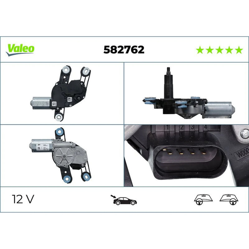 Valeo Front/Rear Wiper Motor Rear 582762