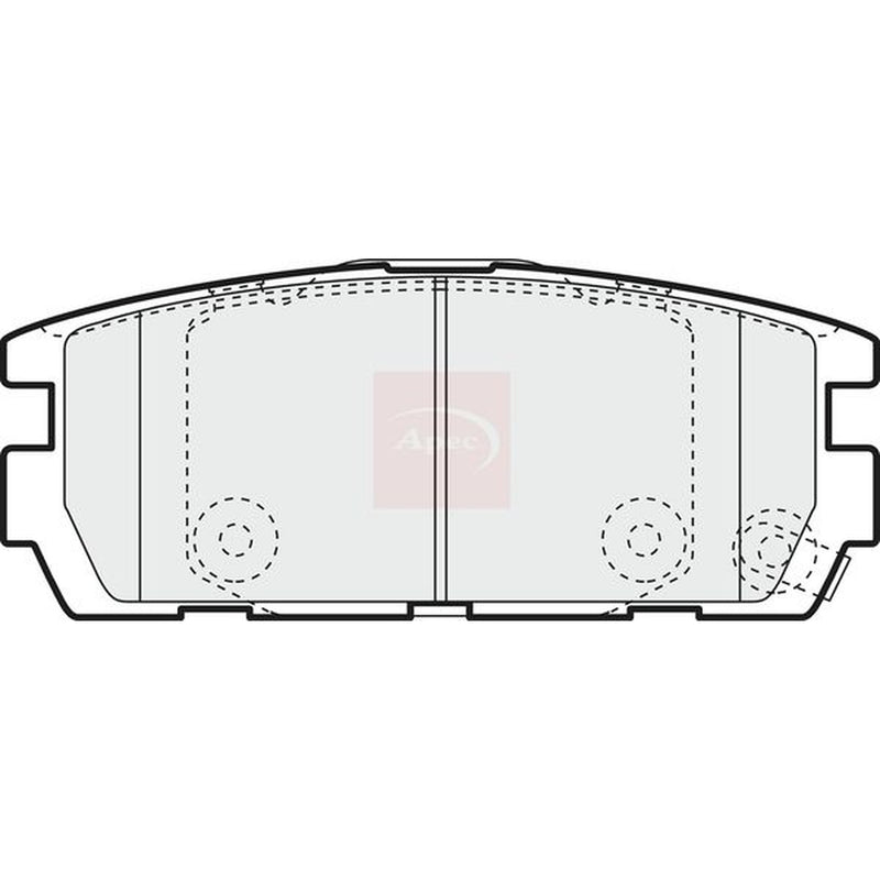 Apec Rear Brake Pad Set PAD1360