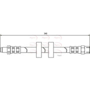 Apec Brake Hydraulic Hose Line Front HOS3051