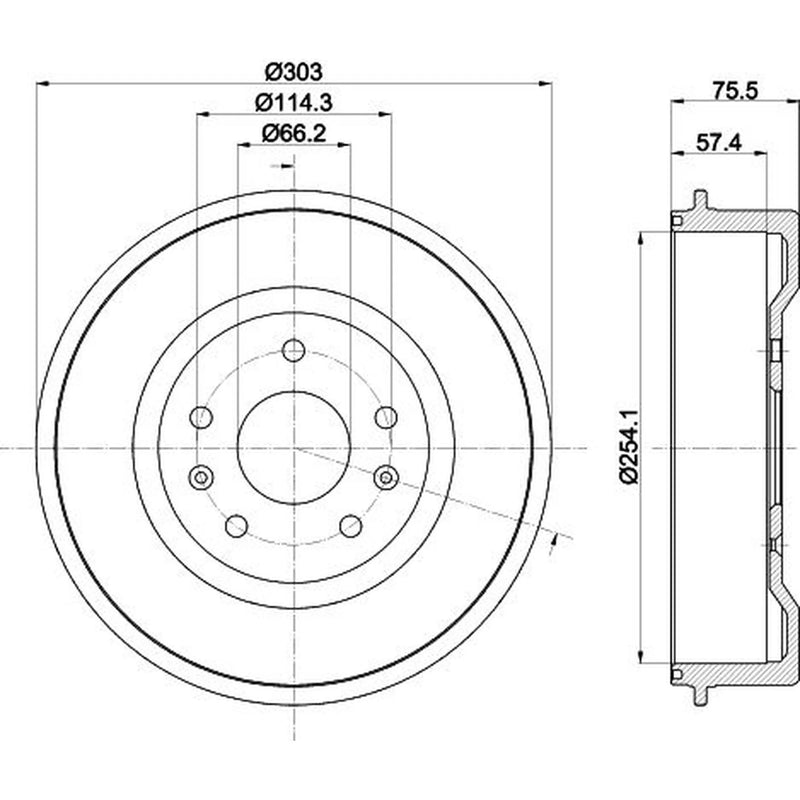 Mintex Brake Drum Assembly Rear MBD332