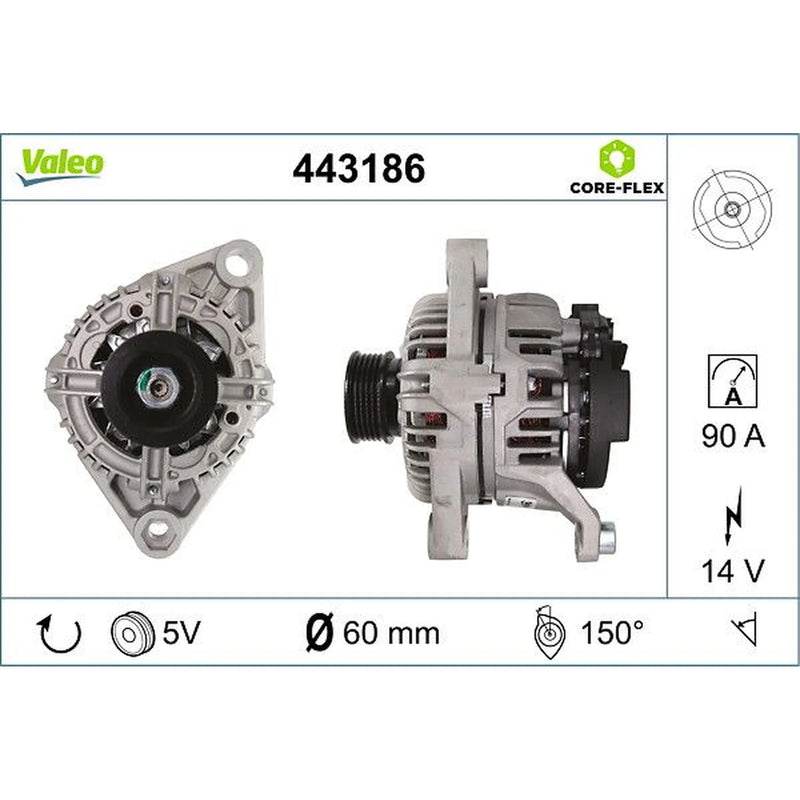 Valeo Car Alternator 12V 443186