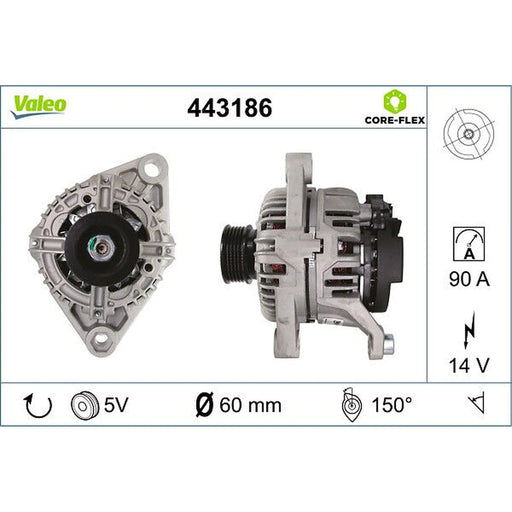 Valeo Car Alternator 12V 443186