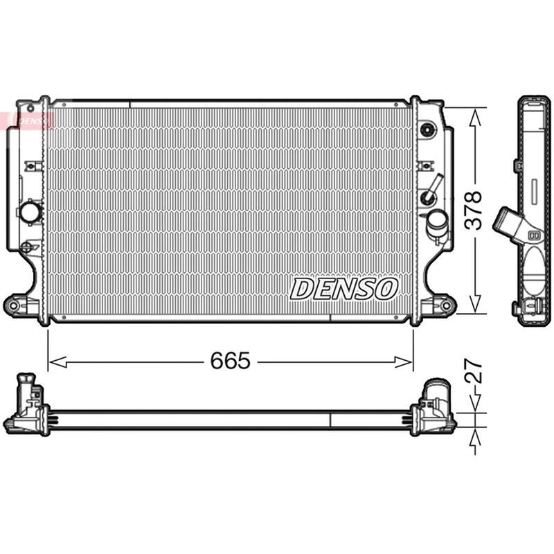 Denso Engine Radiator DRM50088