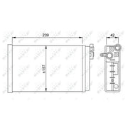 NRF Heater Matrix Core Heat Exchanger 58640