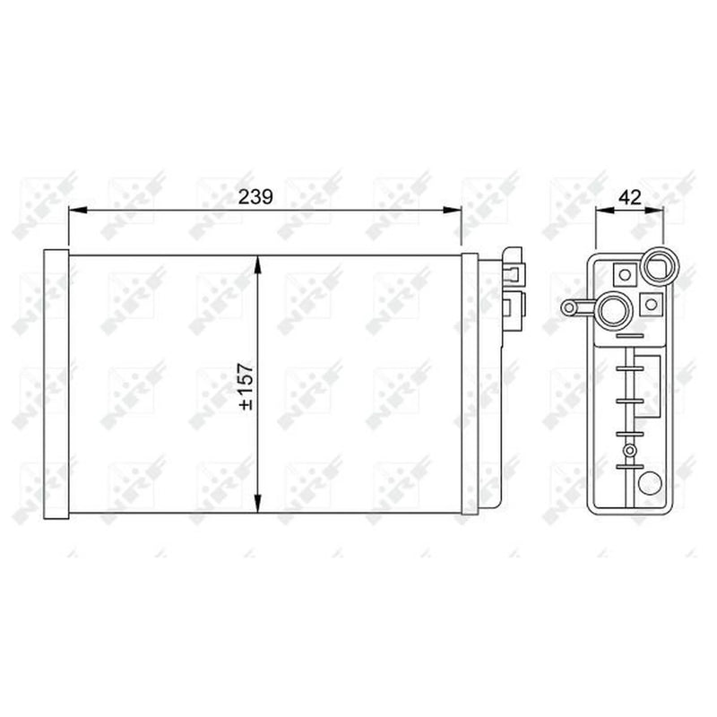 NRF Heater Matrix Core Heat Exchanger 58640