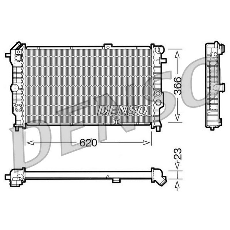 Denso Engine Radiator DRM20022