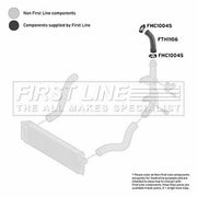 First Line Intercooler Turbo Charge Air Hose L FTH1106