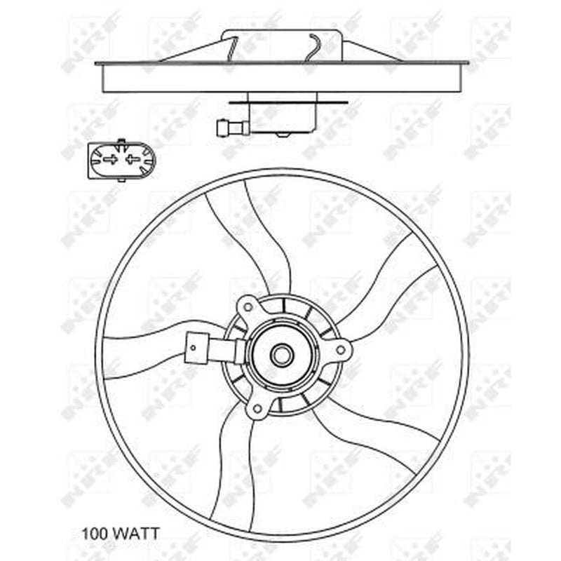 NRF Engine Cooling Fan 47070