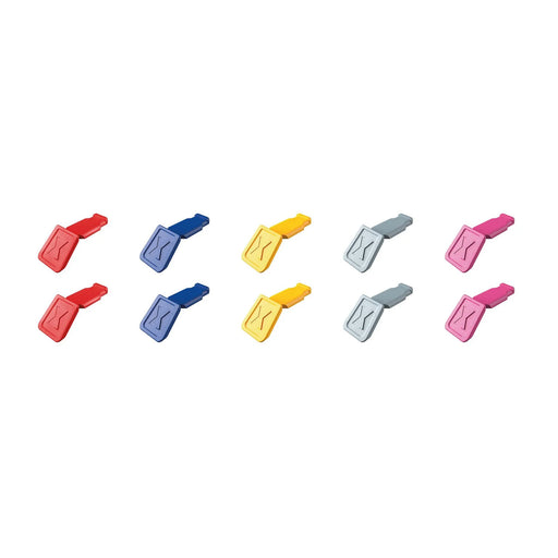 KNIPEX ColorCode Clips 10 Pieces 122mm Multi-Coloured