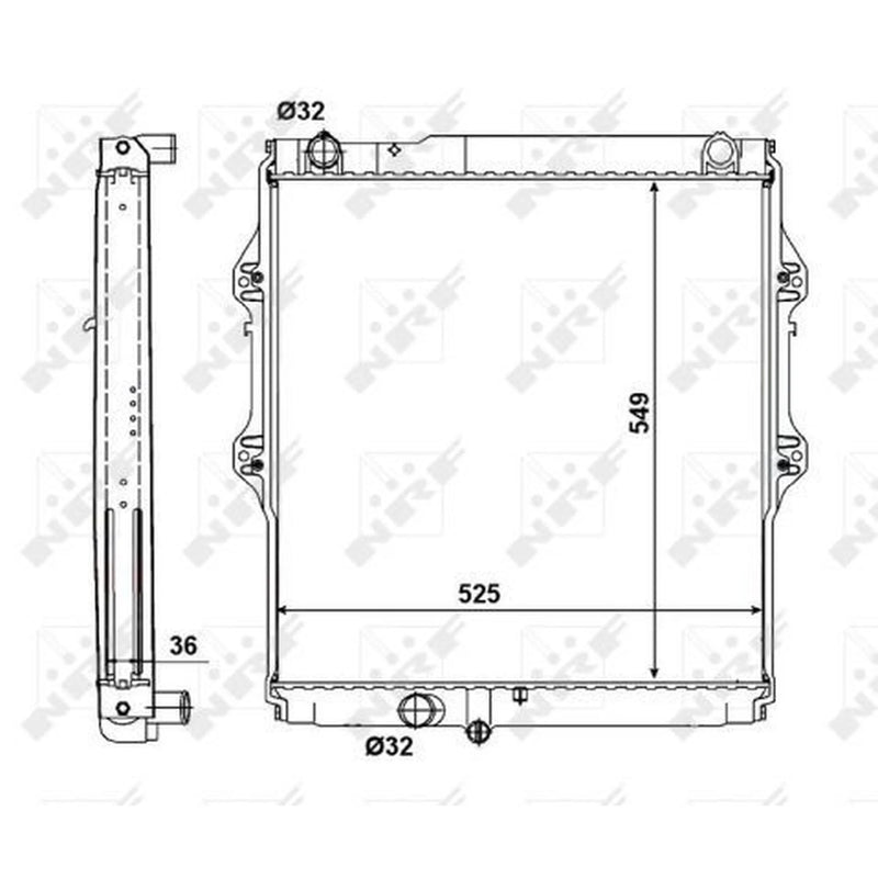 NRF Engine Radiator 56152