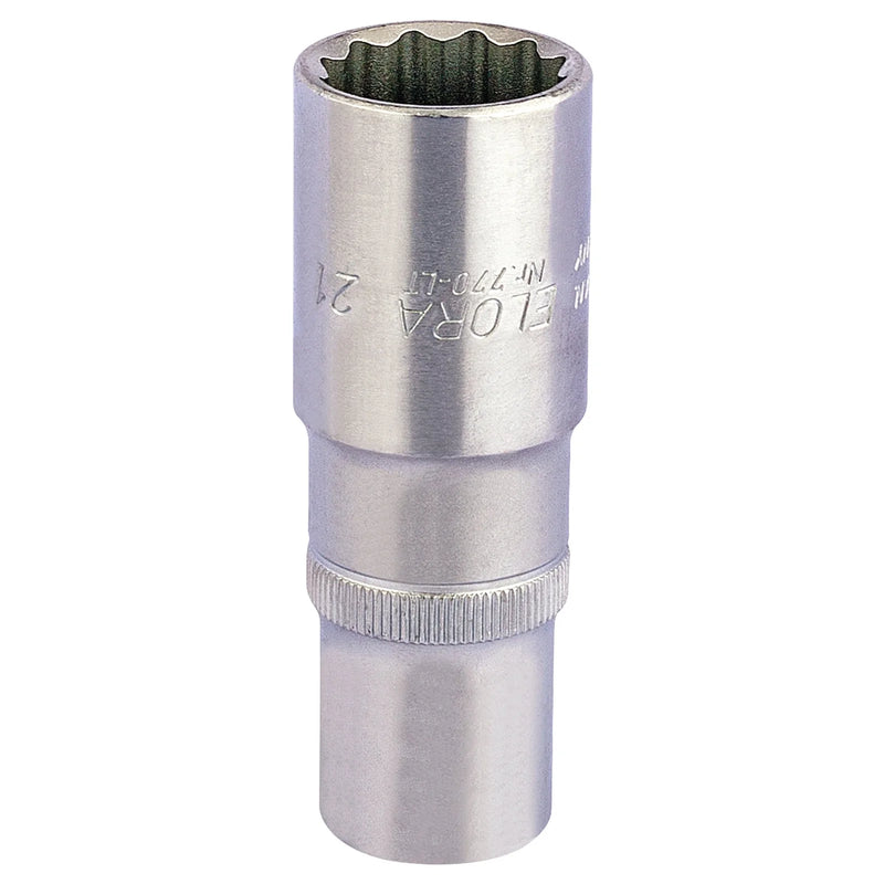 Elora Deep Bi-Hexagon Socket 1/2" Sq. Dr. - Multiple Lengths Available