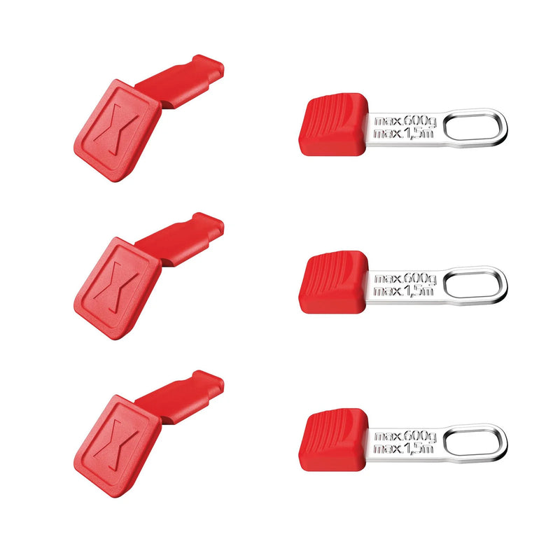 KNIPEX TetheredTool Clips 00 63 06 TCR, 122mm, 3 Pieces
