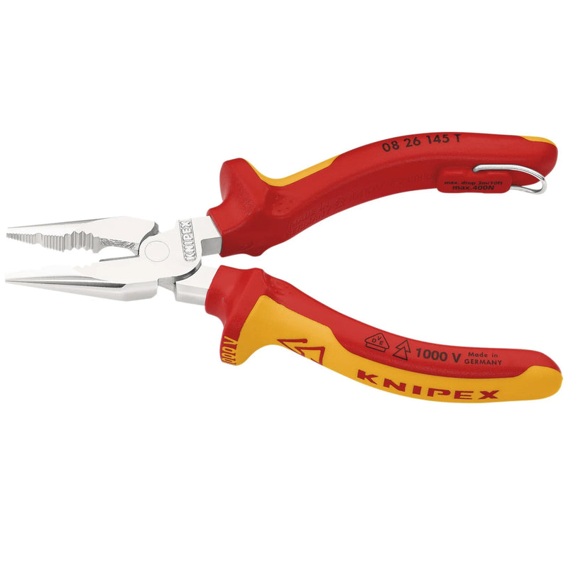 KNIPEX Needle-Nose Combination Pliers 145mm, Model 08 26 145 T BK
