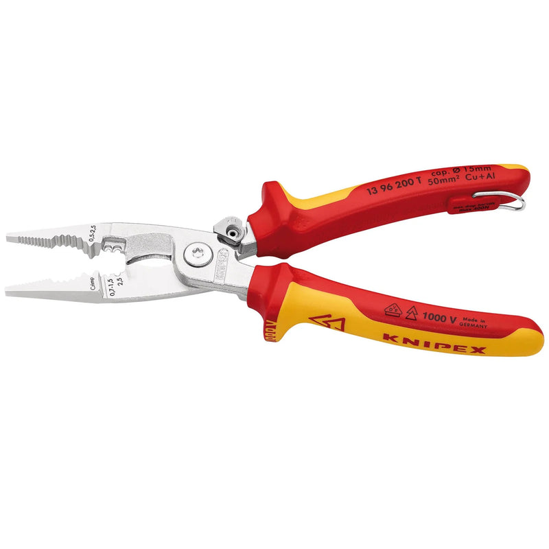 KNIPEX Pliers for Electrical Installation 200mm 13 96 200 T BK
