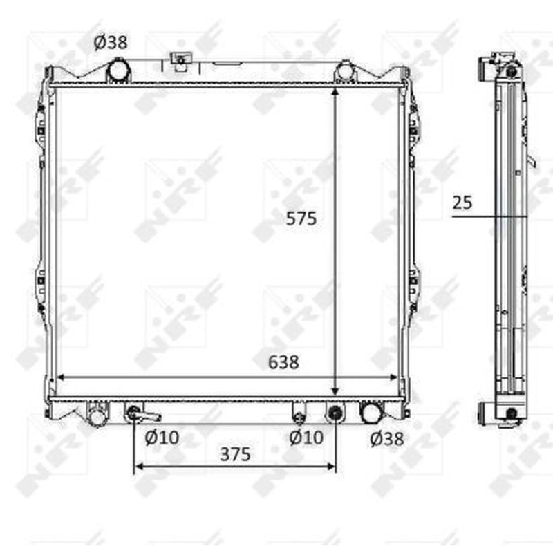 NRF Engine Radiator 58648