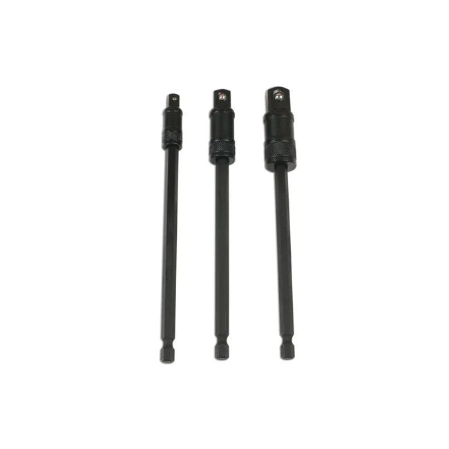 Laser Tools Impact Quick Locking Socket Adaptor Set 3pc 75-150mm