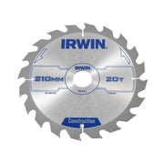 IRWIN® Construction Circular Saw Blade 210 x 30mm x 20T ATB - 1897203