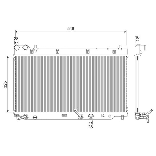 Valeo Engine Radiator 701210