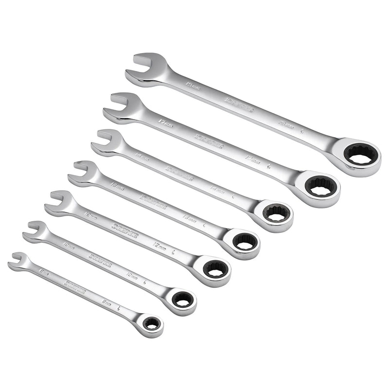 Draper HI-TORQ® Ratcheting Combination Spanner Set 7 Piece