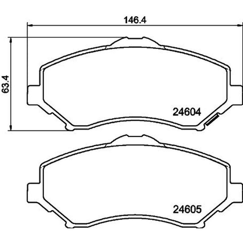 DON Front Brake Pad Set PCP2132