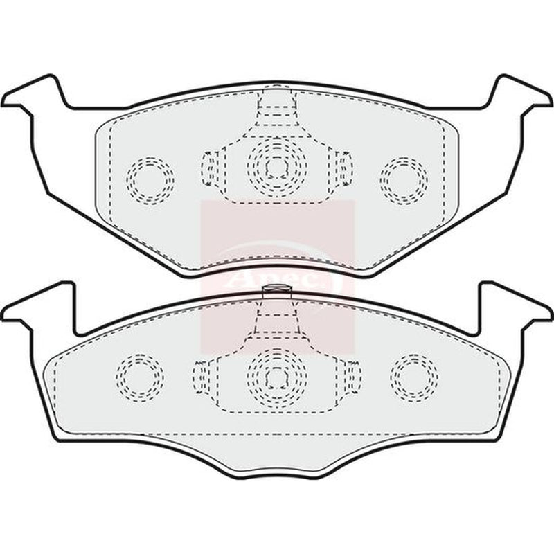Apec Front Brake Pad Set PAD974