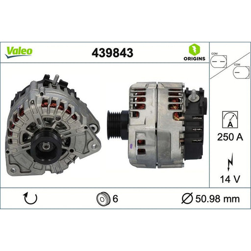 Valeo Car Alternator 12V 439843