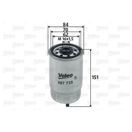 Valeo Fuel Filter Element 587735