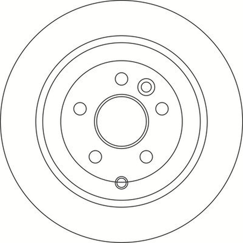 Abtex 2 x Solid Rear Brake Discs BD1434S
