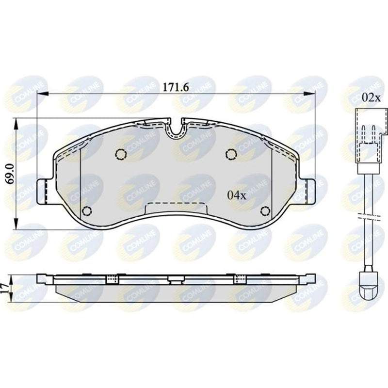 Comline Front Brake Pad Set CBP22142