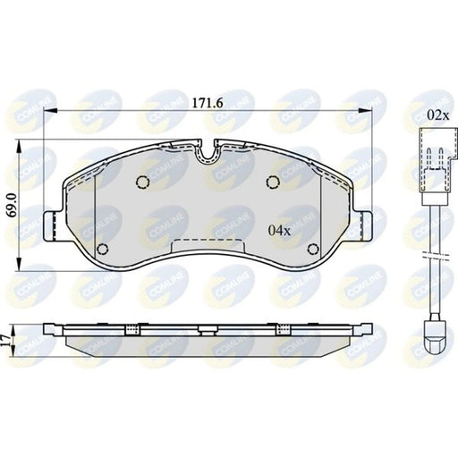 Comline Front Brake Pad Set CBP22142