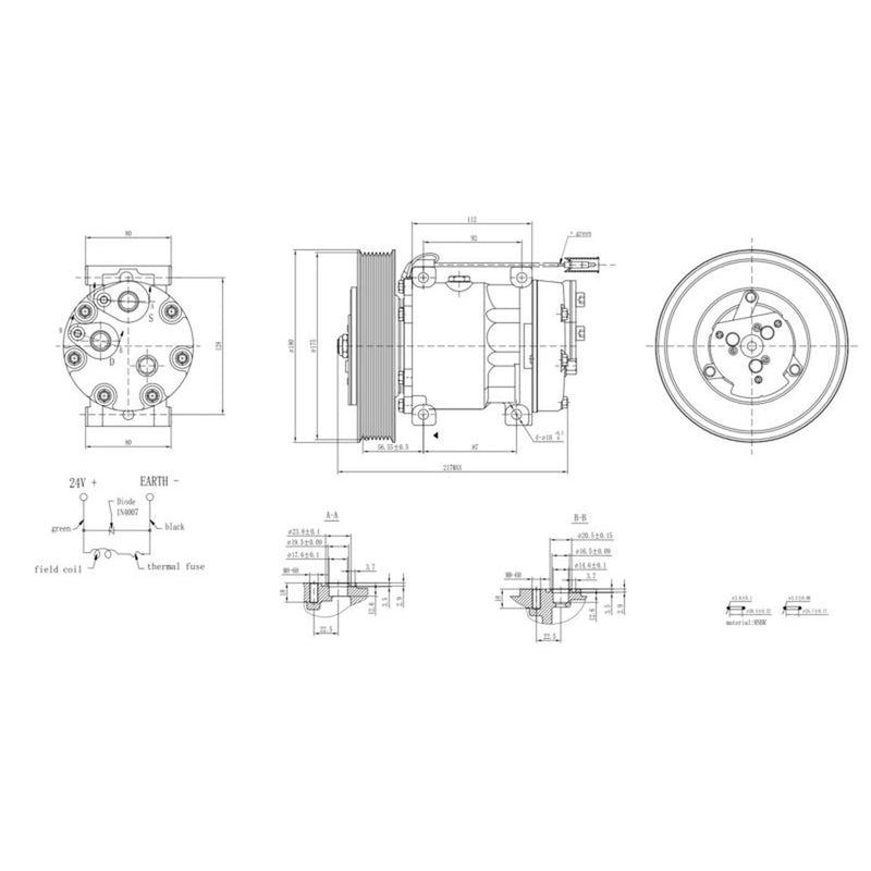 Hella Air Conditioning Compressor 8FK 366 200-051