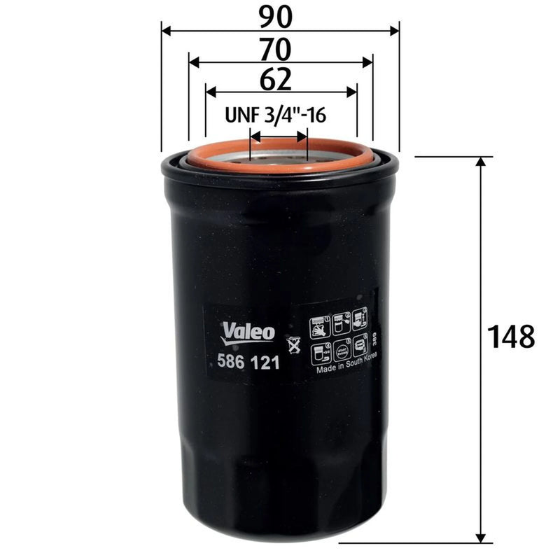 Valeo Engine Oil Filter 586121