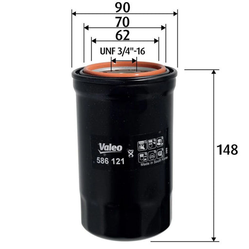 Valeo Engine Oil Filter 586121
