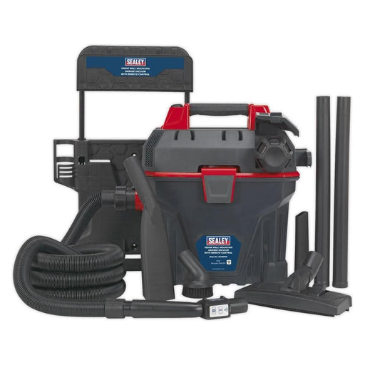 Sealey Garage Vacuum 1500W with Remote Control Wall Mounting GV180WM Sealey  - Town Parts
