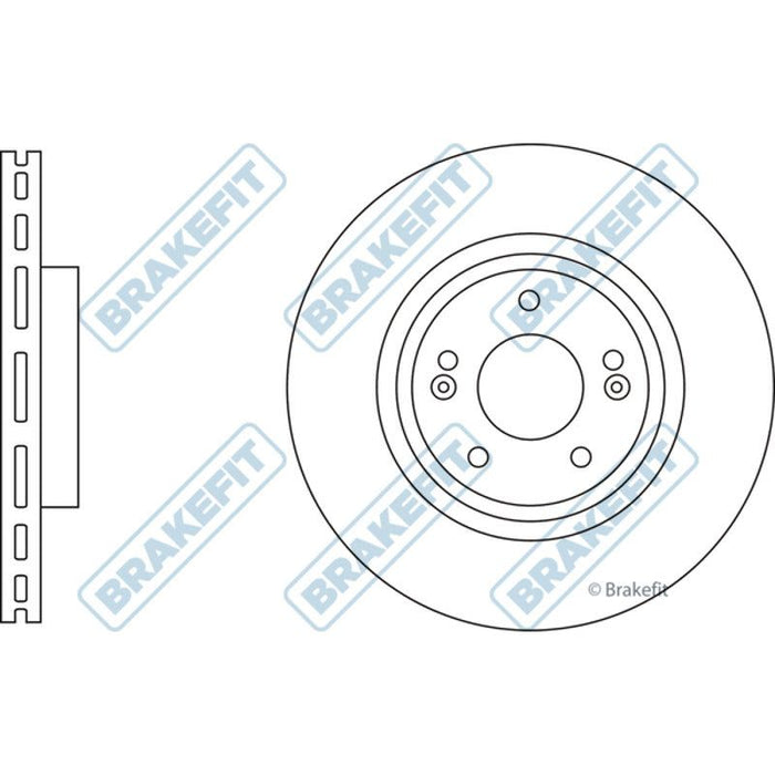 Apec Brake Disc Front Fits Hyundai Santa Fe Kia Sorento Apec  - Town Parts