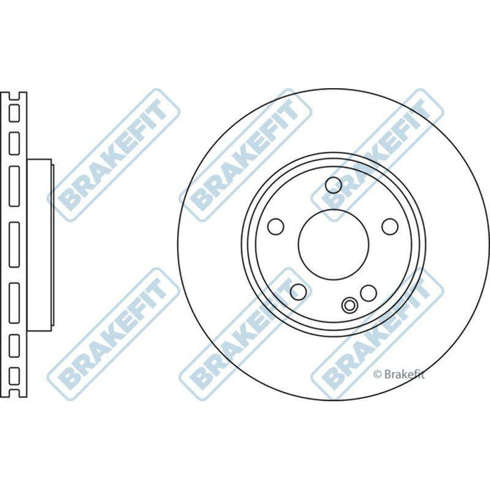 Apec Brake Disc Front Fits Mercedes A Class B Cla Gla Drilled Version Apec  - Town Parts