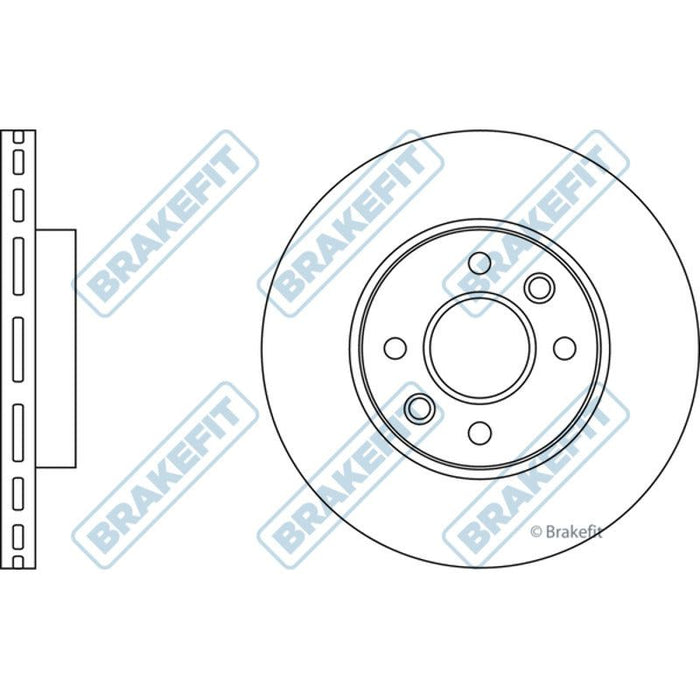 Apec Brake Disc Front Fits Kia Rio Apec  - Town Parts