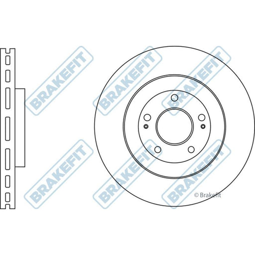 Apec Brake Disc Front Fits Hyundai I40 Nexo Kia Ceed Optima Pro Apec  - Town Parts