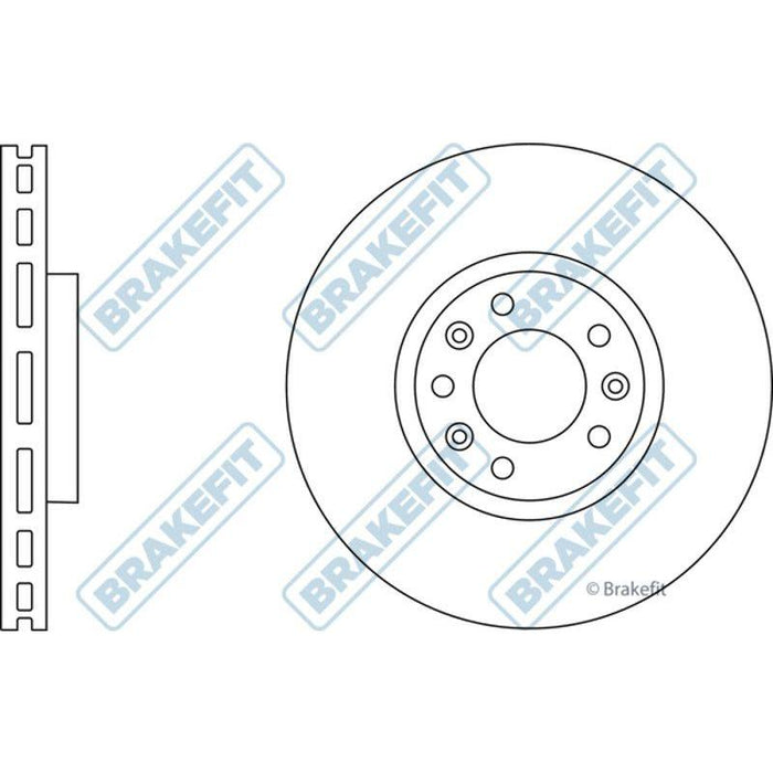 Apec Brake Disc Front Fits Citroen Berlingo C4 C5 Ds Ds7 Crossback Ope Apec  - Town Parts