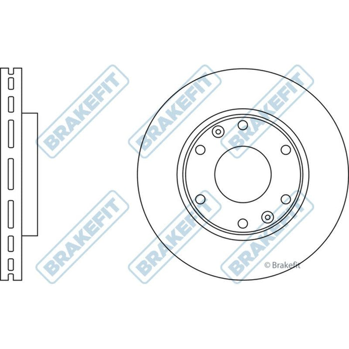 Apec Brake Disc Front Fits Hyundai I800 Iload Montana Apec  - Town Parts