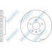 Apec Brake Disc Front Fits Chevrolet Captiva Opel Antara Vauxhall Apec  - Town Parts