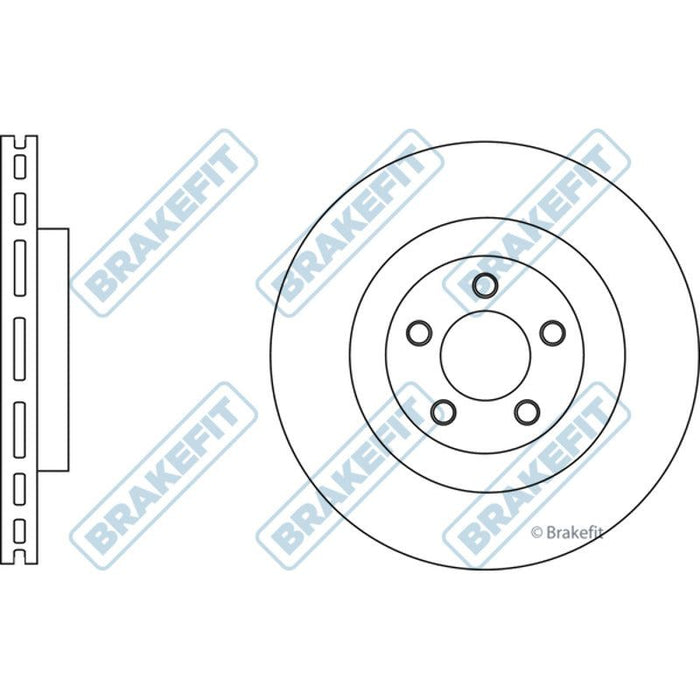 Apec Brake Disc Front Fits Chrysler 300 Apec  - Town Parts