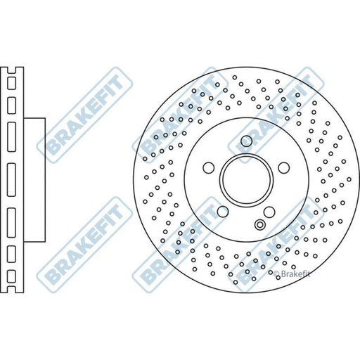 Apec Brake Disc Front Fits Mercedes C Class E Non Drilled Version Dsk2 Apec  - Town Parts