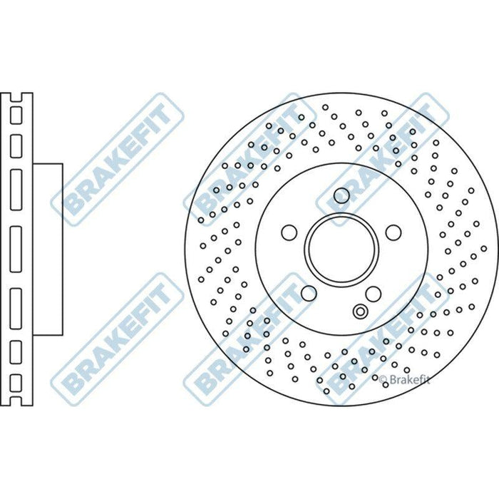 Apec Brake Disc Front Fits Mercedes C Class E Non Drilled Version Dsk2 Apec  - Town Parts