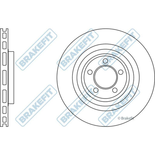 Apec Brake Disc Front Fits Jaguar/Daimler S Type Xf Xj Series Xk Apec  - Town Parts